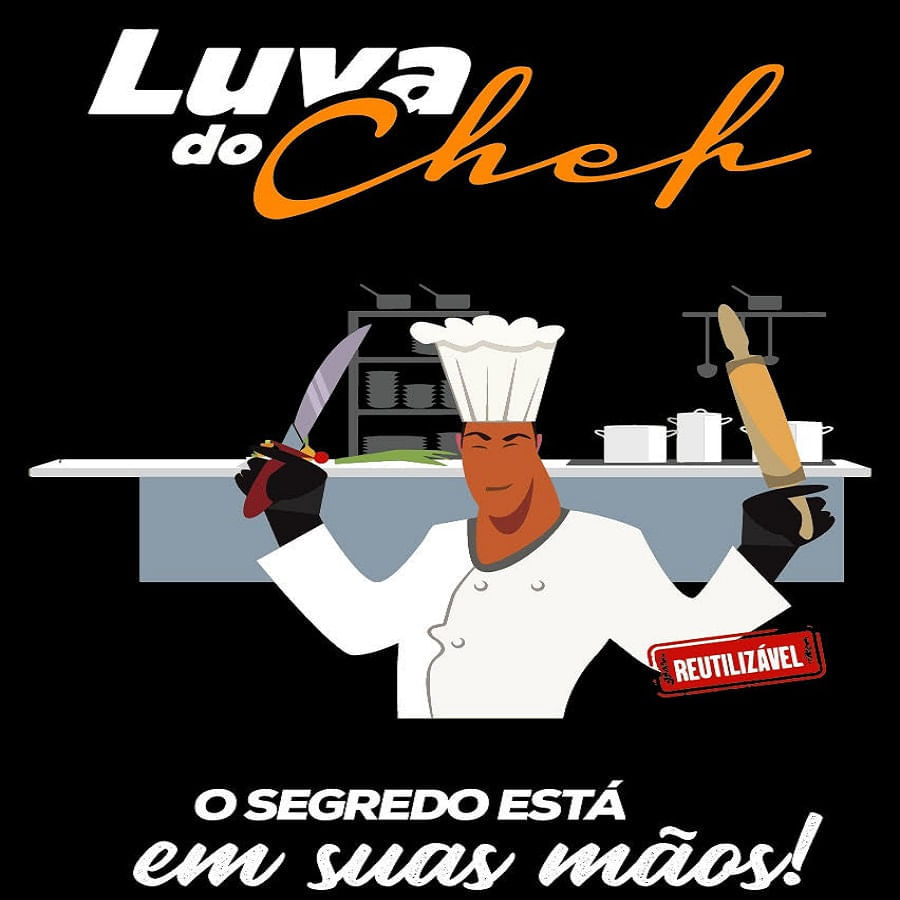 Luva-Do-Chef-Preta-M-CX-50-Unidades